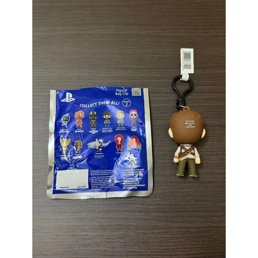 PlayStation Series 2 Figural Bag Clip Keychain - Nathan Drake (Uncharted)